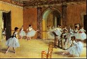 Edgar Degas Dance Foyer at the Opera oil on canvas